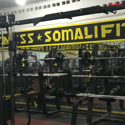 索马里健身房图片 康宜健身器材出口到索马里实例