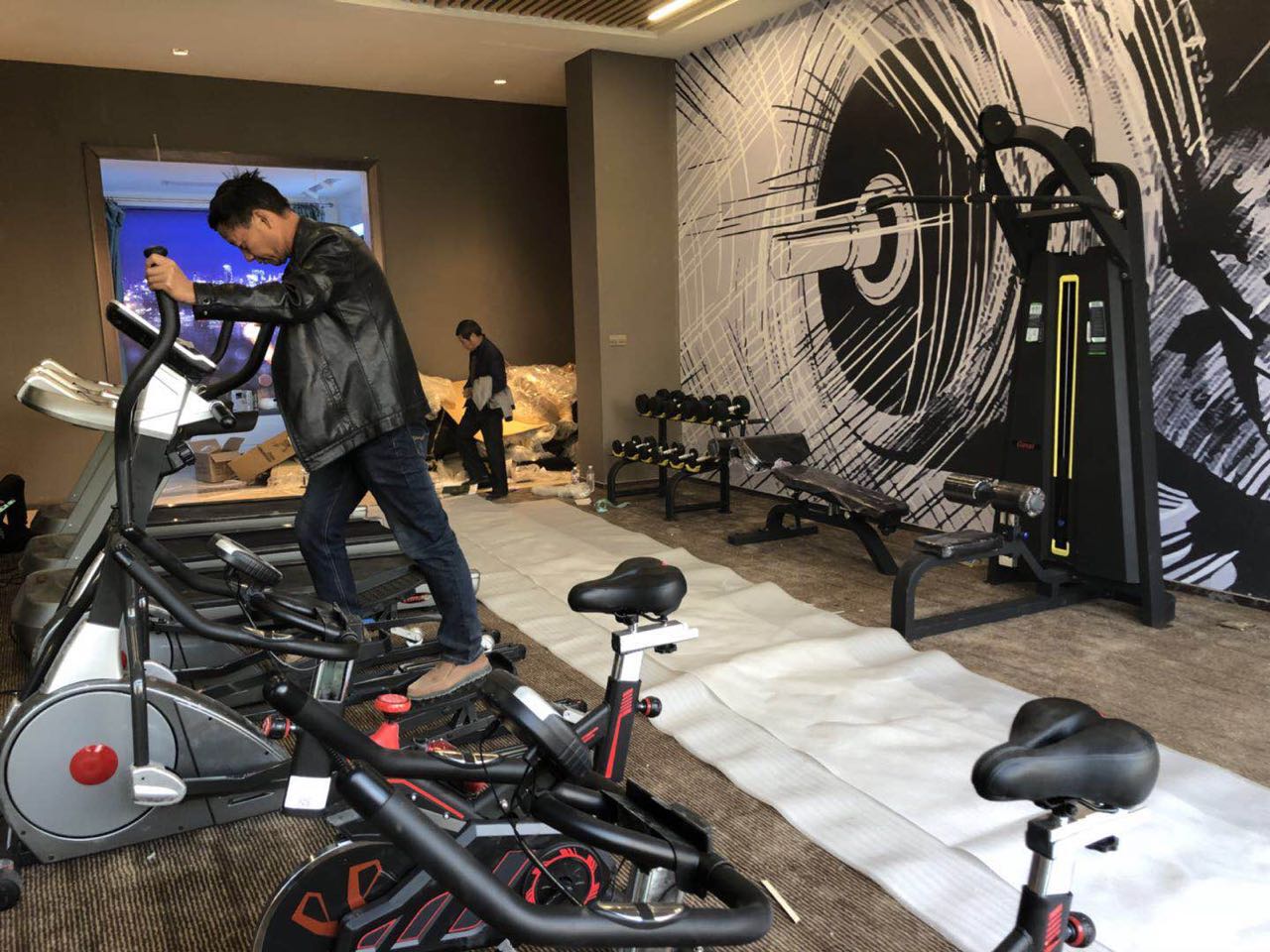 江西赣州会昌碧桂园健身房图 康宜健身器材生产厂