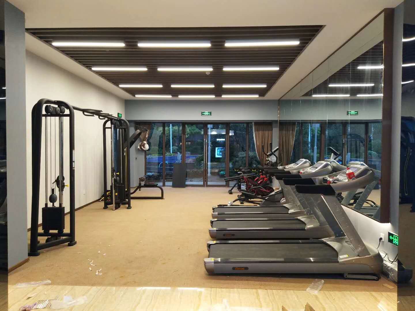 湖南德州陵城区碧桂园健身器材 康宜地产健身房案例