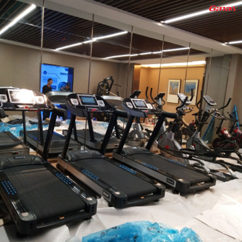 湖南湘潭碧桂园健身器材图片,康宜房地产健身房案例