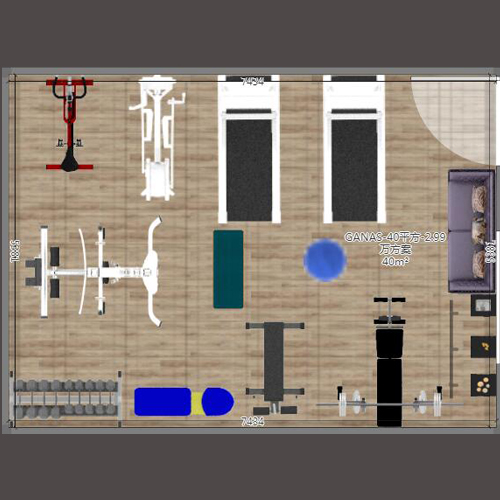 ¥29999-40㎡健身房器材套餐方案