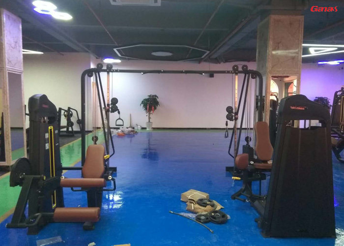 云南客户健身房图片 康宜健身器材案例展示