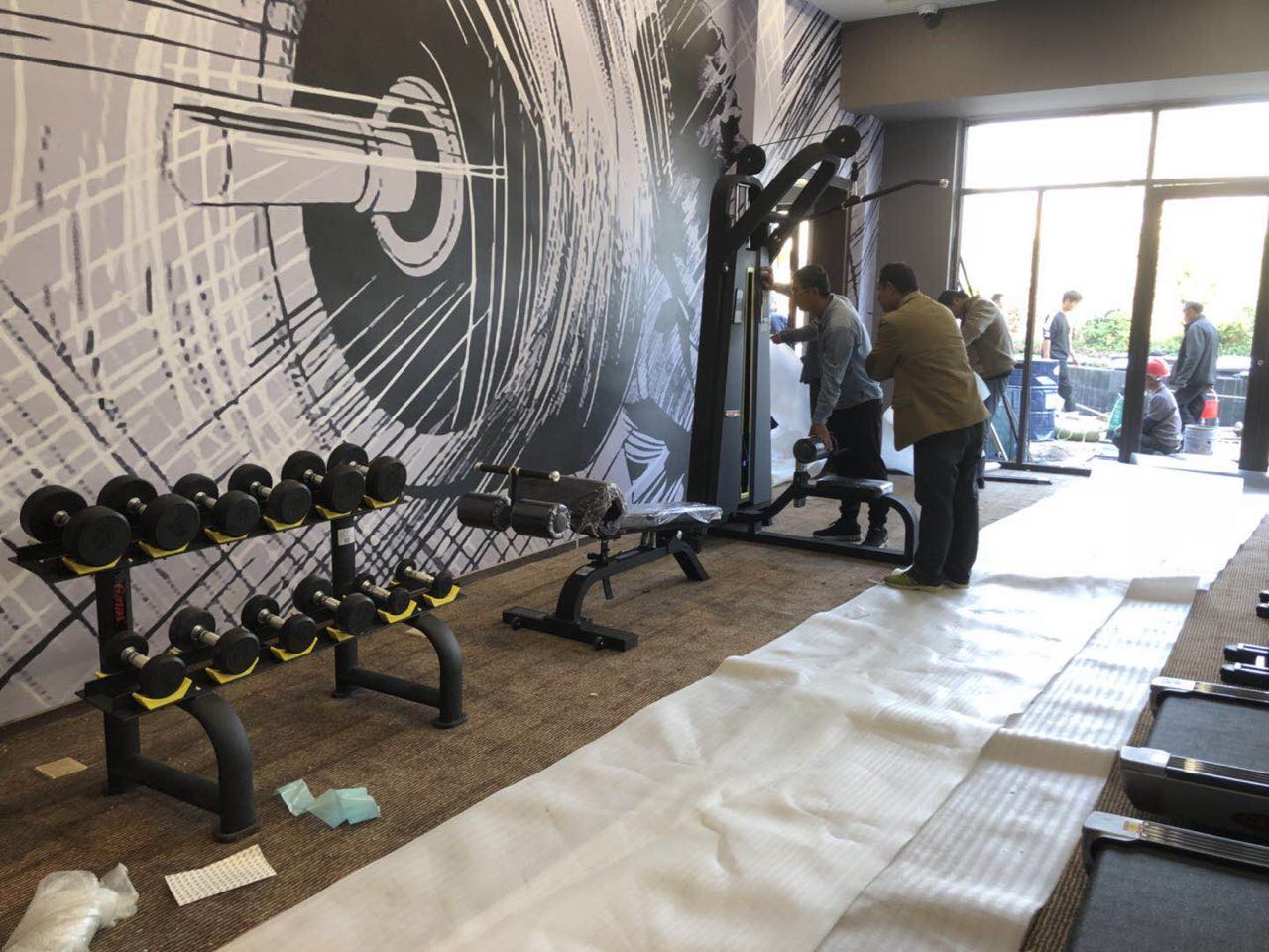 江西赣州兴国碧桂园健身房图片 健身器材案例图