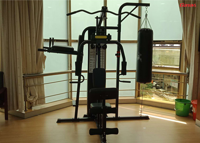 花都刑警健身房图片 康宜政府单位健身器材案例
